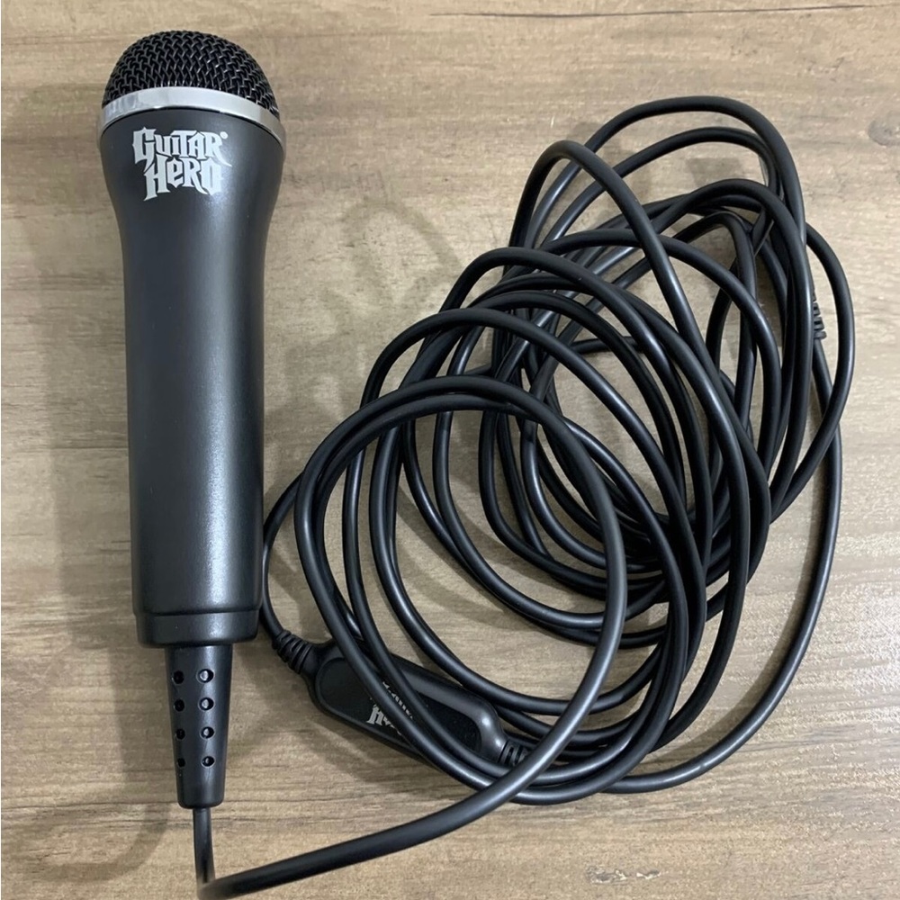 Red Octane Guitar Rock Band Mic Microphone PS2,PS3,XBOX 360 Wii